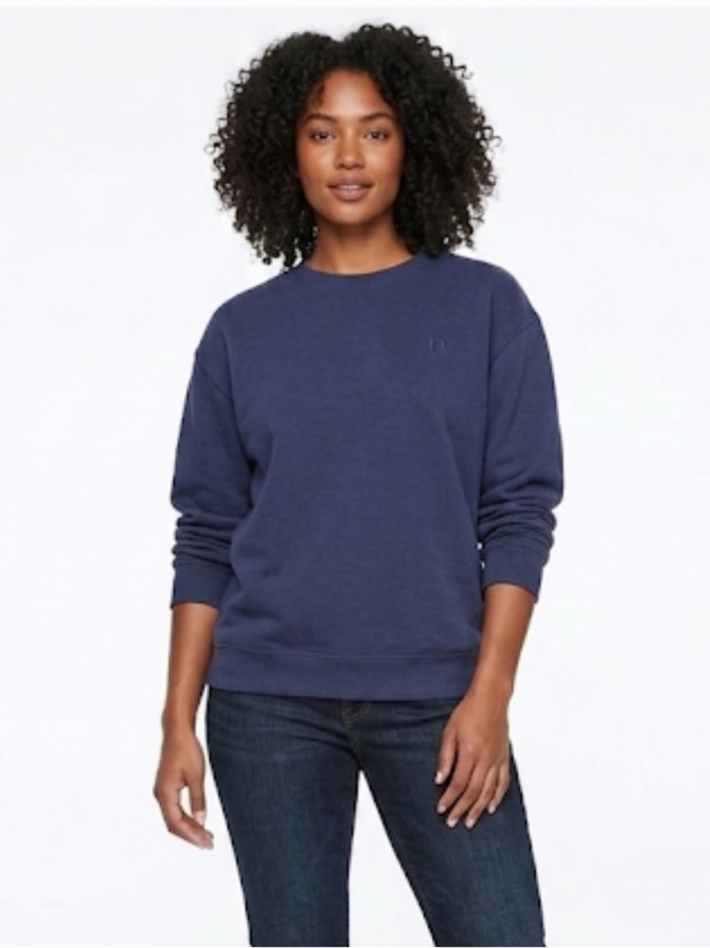 Victoria Secret PINK Navy Blue Pull Over Sweatshirt Womens size small
